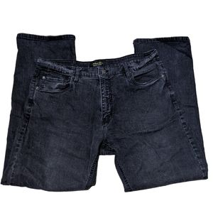 Men's Urban Star Black Straight Leg Denim Jeans